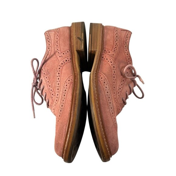 Fossil Batey Boyfriend Women loafer Shoes Size 6.5 pink Suede - Picture 5 of 9